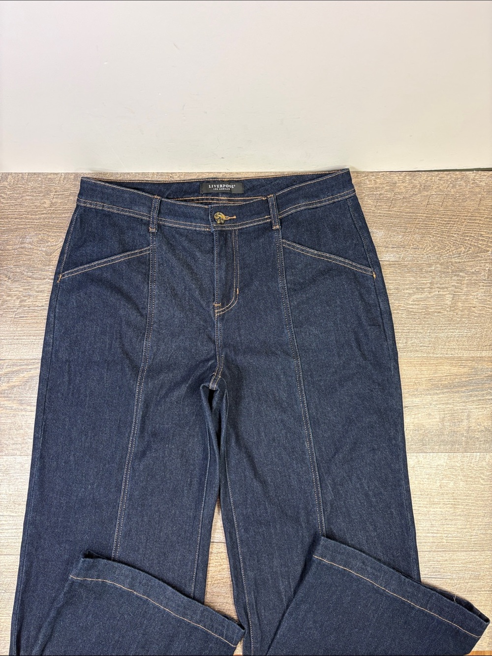 Liverpool Los Angeles Wide Leg Jeans Women’s 12/31 Dark Wash High Rise